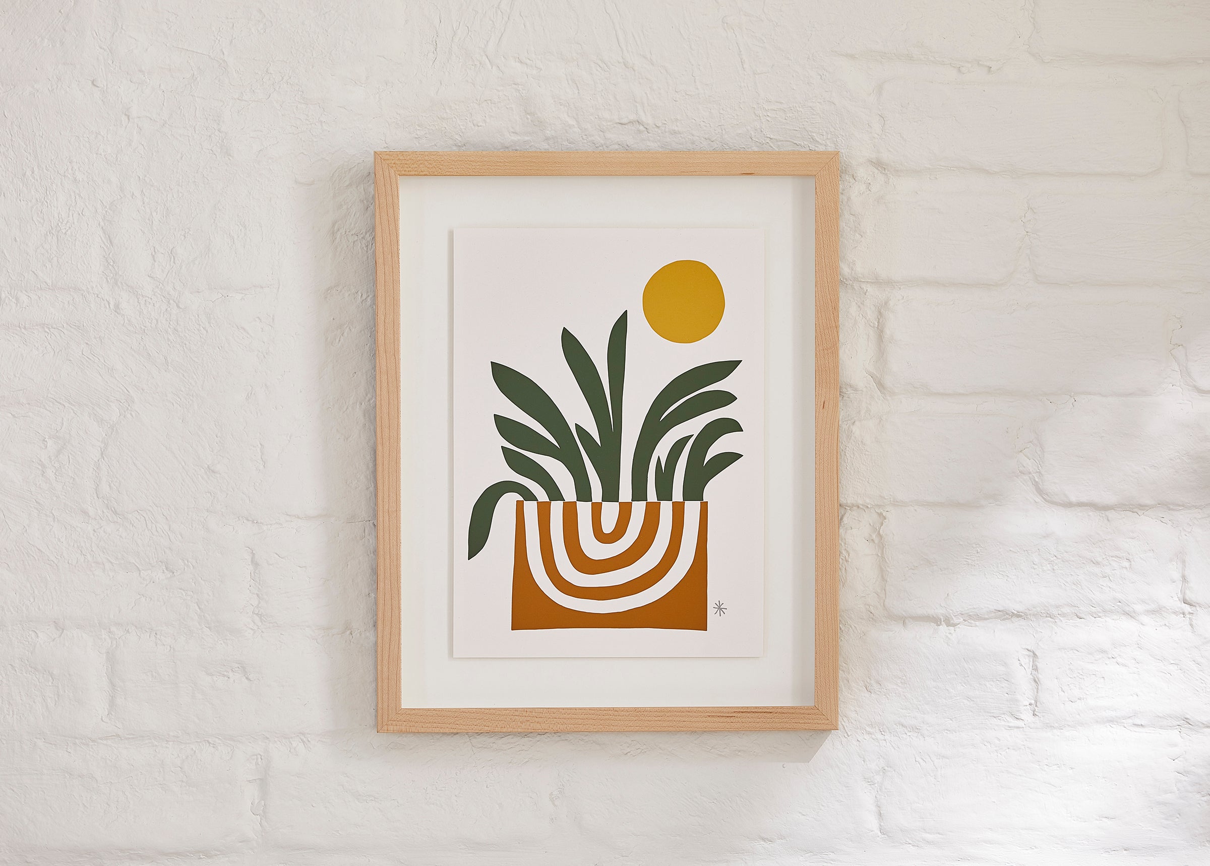 "Sprout" by CDR, selected for an Earthy Minimalist interior by Simply Framed founder, Dara Segal, and the team at Brooklinen